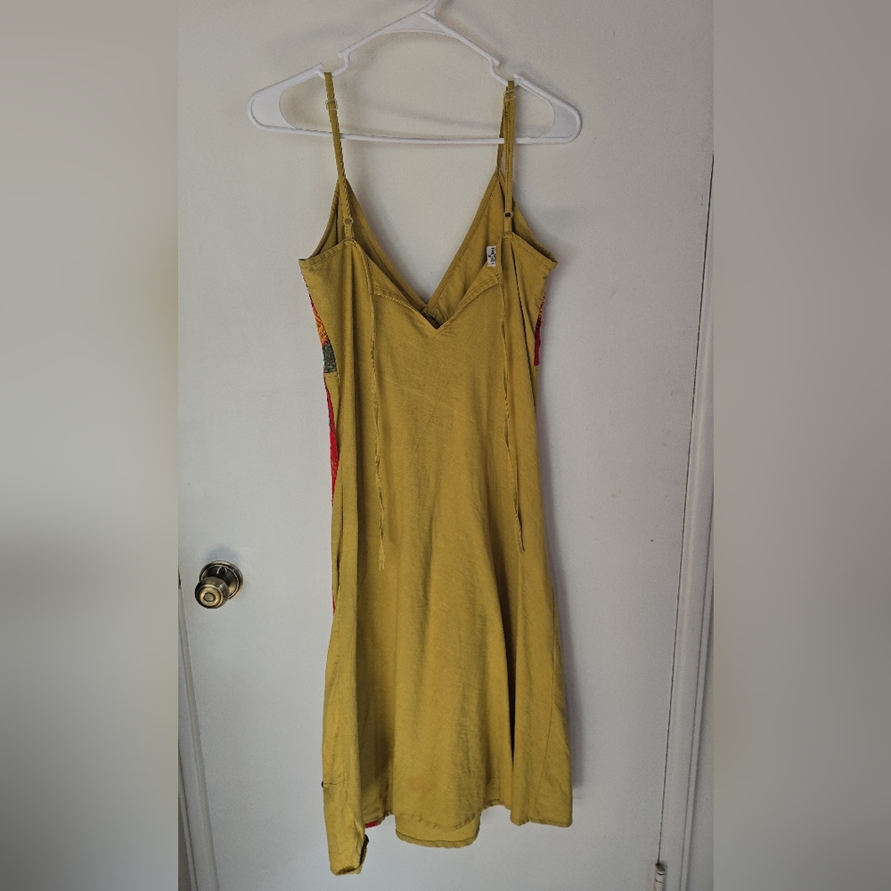 Colorful Patchwork Spaghetti Strap Dress Small NWOT - Picture 2 of 4